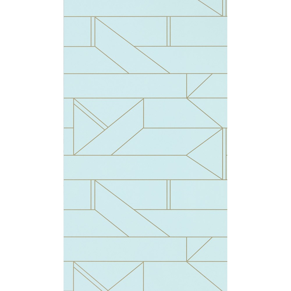 Barbican Geometric Wallpaper 112015 by Scion in Sky Blue